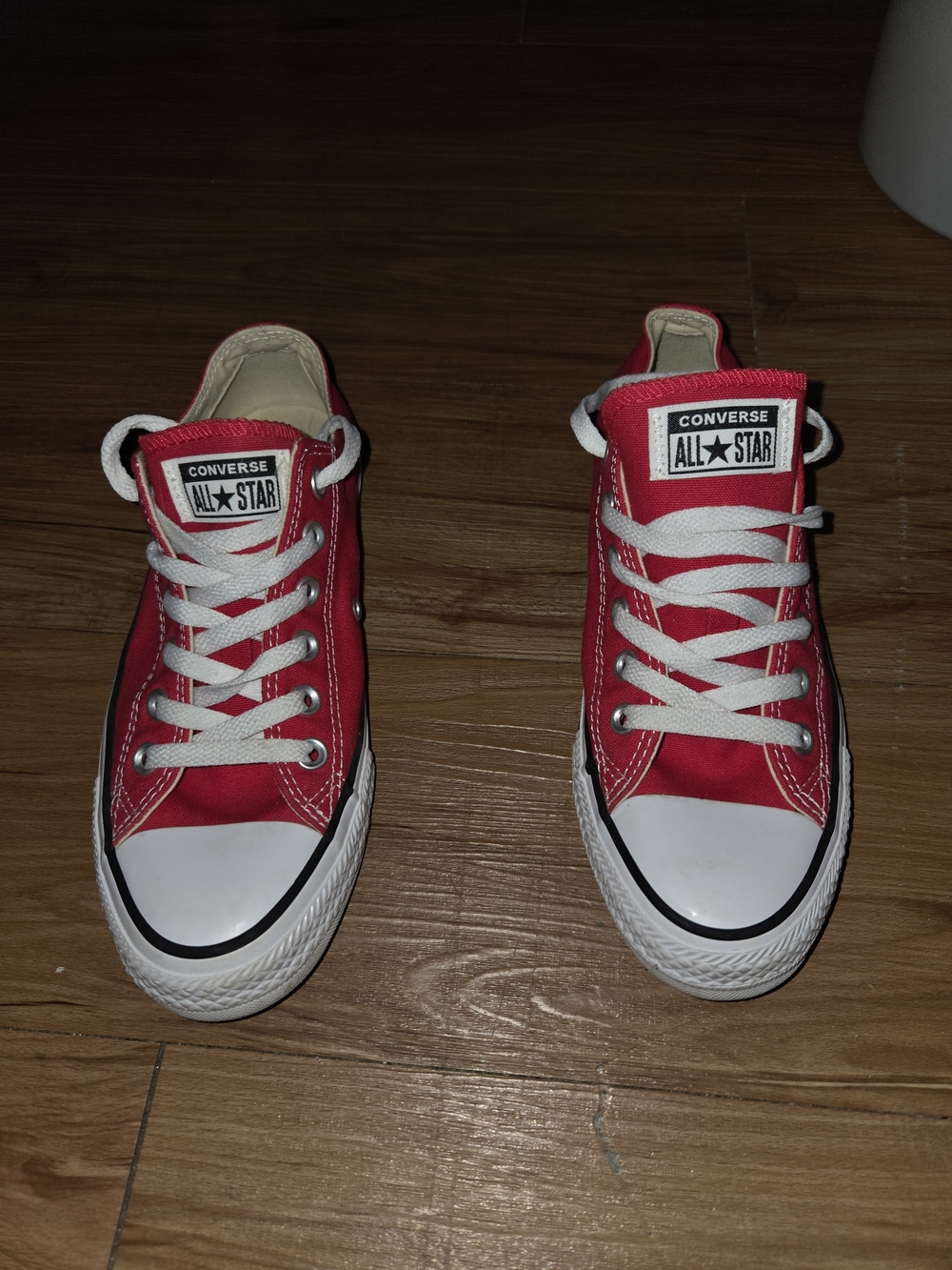 Converse Kids Red Low Top All Star Sneakers
